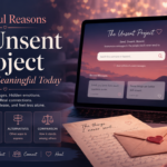 The Unsent Project featured image showing anonymous messages, emotional letters, hidden feelings, and a laptop-based message archive