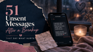 51 Unsent Messages After a Breakup That Say What Hurts
