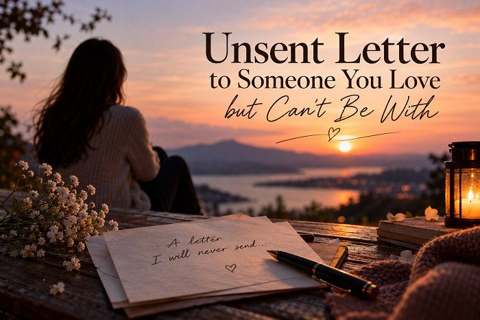 Unsent letter to someone you love but can't be with